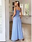 economico Matrimonio Informale / Di Giorno-Abiti da quinceanera a-line abito elegante matrimonio ospite lunghezza caviglia senza maniche scollatura a V in poliestere senza schiena con arricciature