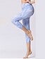 halpa -Naisten Caprihousut Leggingsit Mukavat leggingsit Katutyyli Vapaa-aika Vasikka-Length Luonnollinen Kukka Painettu Mukava Ulkoilu ulko- Pyhäpäivä Bile Musta ja sininen Laivasto Vaalea taivaansininen