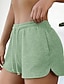 Χαμηλού Κόστους Σορτς-Γυναικεία Αθλητικές Φόρμες κινέζικα Σορτσάκια Διακοπές Βίντατζ Μοντέρνα σύντομο Ψηλή Μέση Σκέτο Τσέπη Ελαστική ζώνη μέσης Άνετα Moale Άνετο Μικροελαστικό ΕΞΩΤΕΡΙΚΟΥ ΧΩΡΟΥ Δρόμος