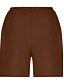 preiswerte Schlichte Hose aus Baumwollleinen-Damen Shorts einfarbig Chinos modisch basic kurz mittelhoch tailliert schlicht Taschen elastischer Bund Komfort Outdoor mikro-elastisch Urlaub Street lässig Olivgrün Schwarz Weiß Blau Sommer reguläre