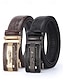 preiswerte Herrengürtel-Herren-Ledergürtel mit Krokodilmuster und automatischer Schnalle – verstellbarer, hochwertiger brauner und schwarzer Gürtel mit eleganter Metallschnalle für formelle und legere Kleidung, perfektes Vatertagsgeschenk