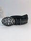 abordables ceinture-Ceinture Femmes PU Gris Ceinture Taille Extérieur Rue Bloc de Couleur