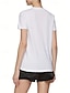 billiga Djur tee-Dam T-shirt Summer Tops Mönster Katt Fjäril Klassisk Ledigt Kortärmad V-hals Crop Tops Dagligen Helgen Regnbåge Sommar Vår Höst