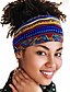 abordables Accesorios para el cabello de mujer-Diademas bohemias coloridas para mujer: bandas para el cabello anchas, suaves y elásticas para yoga, festivales y ropa informal.
