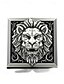 abordables Bijoux pour hommes-Bague tête de lion pour homme avec détail extractible et design carré, bijoux tendance pour occasions décontractées et formelles