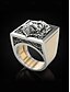 abordables Bijoux pour hommes-Bague tête de lion pour homme avec détail extractible et design carré, bijoux tendance pour occasions décontractées et formelles