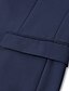 abordables Blazer-Homme Veste blazer Manteau de sport Col cranté Occasionnel Couleur Unie Blazer Pourpre bleu marine Bleu Roi Coupe Standard à boutonnage simple à un bouton