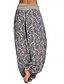 abordables jambe large et taille haute-Femmes Jambe large Slacks Pantalons Mode Boho Longueur complète Naturel Fleuri Imprimé Confortable Extérieur Extérieur Vacances Décontracté Quotidien Magenta Saphir Bleu marine Abricot Été Coupe