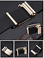 billiga Herrbälten-Herrbälte i äkta läder med spärrspänne och automatiskt spänne - klassiskt krokodilmönster, elegant stil, lämpligt för bröllop, affärs- och formella tillfällen