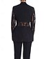 abordables Costumes pour Femmes-Femmes costumes 2 pièces Formel robe demoiselle d honneur Crêpe Extensible Élégant Minimaliste Manches en dentelle Longueur au sol Revers de pointe Simple Boutonnage