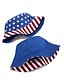 billige Damehatte-Dame bøllehat med amerikansk flagprint - vendbar patriotisk sommerhat med stjerner og striber, perfekt til uafhængighedsdagen, 4. juli, helligdage og udendørsarrangementer
