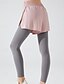abordables Leggings et collants de yoga-Pantalon de yoga Leggings de yoga Femmes Avec Poches Cordon de serrage 2 en 1 Yoga Fitness Pilates Pantalons Spandex Des sports Tenues de Sport Micro-Élastique Noir Rose