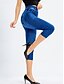 billiga Blå 3D-utskrift-Kvinno leggings capribyxor 3D-print semester vintage etnisk stil kalvlängd hög midja grafisk hög skärning komfort andningsbar snabb torkning stretchig utomhus gata daglig svart röd blå grå sommar
