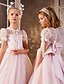 baratos Casamento &amp; Festas-Vestido de festa longo até o joelho para menininha vestido de Quinceanera Frozen Elsa vestido de baile bonito com tule e detalhes drapeados estilo real tamanho de 3 a 16 anos