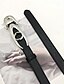 abordables Ceintures pour Homme-Homme Ceinture Ceinture Taille Noir PU Alliage Durable Ajustable Uni Extérieur Quotidien