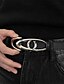 abordables Ceintures pour Homme-Homme Ceinture Ceinture Taille Noir PU Alliage Durable Ajustable Uni Extérieur Quotidien