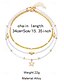 cheap Women&#039;s Necklace-Women&#039;s beach style layered necklace bracelet anklet set with starfish and shell charms, Gold and white beaded design, Suitable for summer vacation, Casual and bohemian style