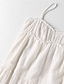 preiswerte Weiße Freizeitkleider-Damen Minikleid Weißes Kleid Abschlusskleid Unterkleid Mode elegante kleider Outdoor Party Ferien Normale Passform Einfach Ärmellos V Ausschnitt Schwarz Weiß Sommer