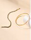 economico Bracciale da donna-Set di bracciali da donna con cristalli color oro: eleganti bracciali impilabili per feste, appuntamenti e uso quotidiano