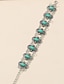 preiswerte Armbänder &amp; Armreifen-Damen Armband Retro Blume Böhmische Legierung Armband Schmuck Rote / Grün Für Täglich Ferien