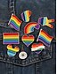 billige Dametørklæder-LGBTQ+ regnbue emalje pin - pride badge kollektion til jakker, rygsække og hatte, unisex farverigt tilbehør, perfekt til pride parader, festivaler og LGBT-begivenheder