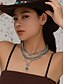 abordables Collier pour femme-Ensemble de colliers de perles turquoise superposées pour femmes - Bijoux bohèmes avec breloques cactus et gouttes, idéal pour les festivals, les concerts country et les tenues décontractées