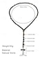 economico Gioielli da uomo-Collana da uomo con ciondolo a croce in pietra lavica nera e occhio di tigre – collana spirituale in acciaio inossidabile con perline e lunghezza regolabile, regalo perfetto per la festa del papà, per abbigliamento casual e religioso
