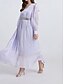 ieftine Sub $129,99-Linia -A Rochie Mama Miresei Elegant În V Lungime Podea Șifon Manșon Lung cu Pliuri Franjuri 2025