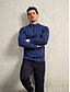 abordables Hauts-Homme T-shirt POLO bleu marine manche longue Top Tenue de golf Vêtements Tenues Porter des vêtements