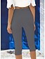 billiga Enkla Leggings-Dam Damasker Semester Mode Streetwear Vadlängd Hög midja Ensfärgat Tryck Håller värmen Andningsfunktion Mjuk Elastisk Utomhus Semester Gata Rödhakeägg blå Svart Vit Fuchsia Sommar Vår Smal passform