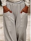 ieftine pantaloni cu picior drept-Pentru femei Pantaloni Casual Lungime totală Natural Mată Micro-elastic Purtare Zilnică Gri Galben Roz Vară