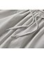 preiswerte Schlichte Hose aus Baumwollleinen-Damen Hose aus Baumwollleinen Chinos Hosen Hose Basic Lässig Lang Hohe Taille Einfach Tasche Elastisches Kordelzugdesign Hoher Schnitt Atmungsaktivität Weich Mikroelastisch Straße Alltagskleidung