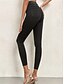 baratos Leggings lisas-Mulheres Jegging Férias Vintage Estilo Étnico Comprimento total Cintura Alta Corte alto Conforto Respirável Secagem Rápida Com Stretch Ao ar livre Ioga Rua Preto Azul Azul Escuro Verão Fino