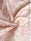 levne Koktejlové šaty-Jacquard A-line koktejlové šaty Elegantní šaty Formální svatební Asymetrické bez rukávů Kulatý výstřih nylon s květinovým potiskem Kapsa šaty pro svatební hosty