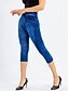 billiga Blå 3D-utskrift-Kvinno leggings capribyxor 3D-print semester vintage etnisk stil kalvlängd hög midja grafisk hög skärning komfort andningsbar snabb torkning stretchig utomhus gata daglig svart röd blå grå sommar