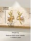 abordables Boucle d&amp;#39;oreille pour femme-Boucles d&#039;oreilles pendantes élégantes en forme de nœud papillon pour femmes – clous délicats plaqués or ou argent pour les rendez-vous romantiques, les mariages et le quotidien