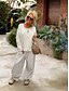 ieftine pantaloni cu picior drept-Pentru femei Pantaloni Casual Lungime totală Natural Mată Micro-elastic Purtare Zilnică Gri Galben Roz Vară