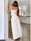 economico Matrimonio Informale / Di Giorno-Abiti da quinceanera a-line abito elegante matrimonio ospite lunghezza caviglia senza maniche scollatura a V in poliestere senza schiena con arricciature