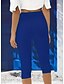 billiga Enkla Leggings-Dam Damasker Semester Mode Streetwear Vadlängd Hög midja Ensfärgat Tryck Håller värmen Andningsfunktion Mjuk Elastisk Utomhus Semester Gata Rödhakeägg blå Svart Vit Fuchsia Sommar Vår Smal passform
