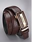 preiswerte Herrengürtel-Herren-Ledergürtel mit Krokodilmuster und automatischer Schnalle – verstellbarer, hochwertiger brauner und schwarzer Gürtel mit eleganter Metallschnalle für formelle und legere Kleidung, perfektes Vatertagsgeschenk