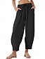 cheap Wide Leg &amp; High Waisted-Women&#039;s Slacks Pants Trousers Fashion Streetwear Full Length Natural Plain Pocket Elastic Drawstring Design Outdoor Comfortable Outdoor Vacation Apricot Light Sky Blue Grey Navy Summer Regular Fit