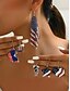 voordelige Damesoorbellen-Oorbellen met de Amerikaanse vlag in de kleuren rood, wit en blauw voor dames, diverse looks voor dames, perfect voor 4 juli en nationale feestdagen, stijlvolle sieradencollectie met de Amerikaanse vlag