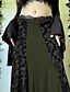 ieftine Fuste grafice-Pentru femei Fustă Casual Boho Midi Talie Medie Fuste Floral Bloc Culoare Lipitură Imprimeu Tiv Asimetric Micro-elastic Vacanță Stradă Verde Vară Poliester