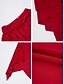 preiswerte Schlichte Röcke-Damen Rock A-Linie Einfarbig Mode Lässig Mini Hochtaillierte Röcke Einfach Rüsche Lagen Mikro-elastisch Urlaub Straße Schwarz Weiß Rot Blau Sommer Polyester