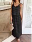 economico Matrimonio Informale / Di Giorno-Abiti da quinceanera a-line abito elegante matrimonio ospite lunghezza caviglia senza maniche scollatura a V in poliestere senza schiena con arricciature