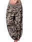 cheap Wide Leg &amp; High Waisted-Women&#039;s Pants Trousers Palazzo Pants Fashion Boho Full Length Mid Waist Print Camouflage Elastic Waist Comfy Comfortable Micro-elastic Street Daily Wear Going out White Yellow Red Navy Blue Summer