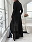 voordelige Overhemdjassen-Dames Vrijetijdsjas Comfortabel Vetoketju Onregelmatige zoom Elegant Modieus Effen Straat Weekend Rits Lang Opstaand Normale pasvorm Lange mouw bovenkleding Zwart Bordeaux Herfst Winter