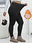 voordelige Sporten Plus Maat &amp; Zwangerschap-Dames pilatesleggings sportbroek Yoga legging Zak Lichtgewicht Warm Pilates Sportschool Hardlopen Broeken Zwart Donker Marineblauw Grijs Grote maten Sport Sportkleding Micro-elastisch