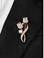 voordelige Dames Sjaals-dames strass tulp bloem broche met parel decoratie, elegante legering revers speld voor kantoor jassen, jurken, bruiloften en formele gelegenheden