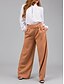 economico Pantaloni a gamba dritta-Per donna Chinos Dritto Moda Streetwear Lunghezza intera Vita Alta Semplice Tasca Comodo Morbido Confortevole Micro-elastico All&#039;aperto Streetwear Arancione Estate Primavera Vestibilità comoda